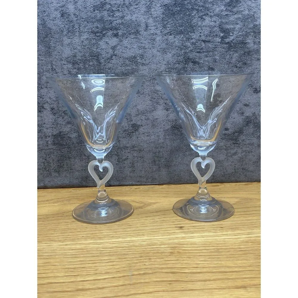 Lot Of 2 Lenox Crystal FOREVERMORE MARTIN GLASS 6 5/8